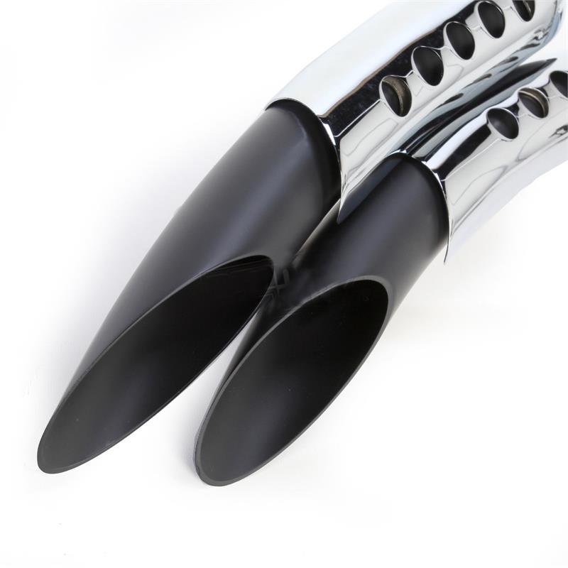 Black Ceramic Radial Sweeper Exhaust System for '86 '03 Sportster XLF12